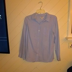 Light blue button down